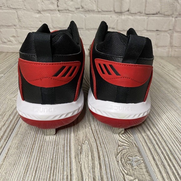 Adidas Icon 6 Bounce Metal Baseball Cleats Men’s 14 Black Red FV9348 New main image 8